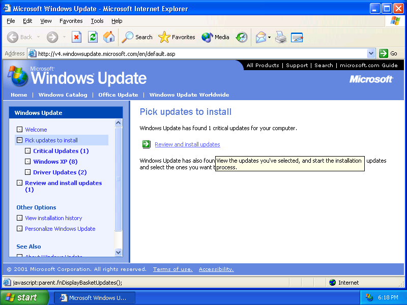 Actualizacion Windows XP